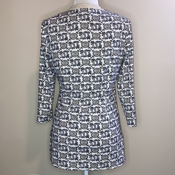 J. McLaughlin Henley Tunic Cream M - Picture 2 of 3